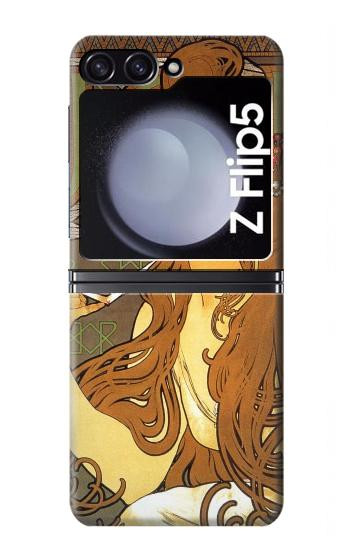 S0969 Alphonse Mucha Job Etui Coque Housse pour Samsung Galaxy Z Flip 5