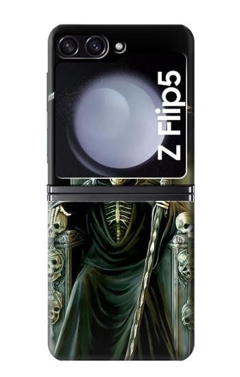 S1024 Roi Squelette Faucheuse Etui Coque Housse pour Samsung Galaxy Z Flip 5