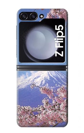 S1060 Mont Fuji Sakura fleur de cerisier Etui Coque Housse pour Samsung Galaxy Z Flip 5