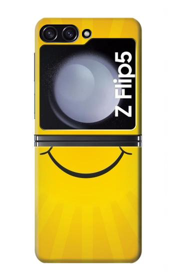 S1146 Sourire Soleil Jaune Etui Coque Housse pour Samsung Galaxy Z Flip 5