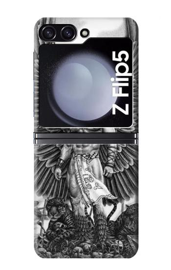 S1235 Guerrier aztèque Etui Coque Housse pour Samsung Galaxy Z Flip 5