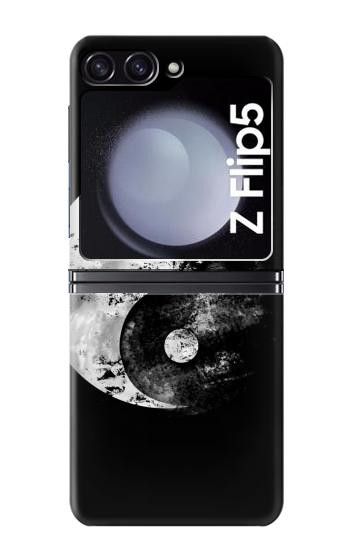 S1372 Lune Yin-Yang Etui Coque Housse pour Samsung Galaxy Z Flip 5