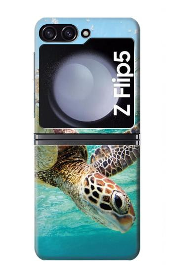 S1377 Océan tortue de mer Etui Coque Housse pour Samsung Galaxy Z Flip 5