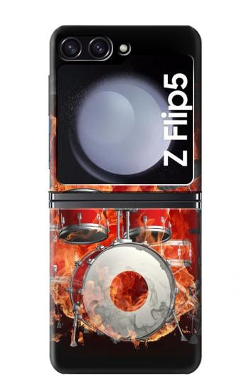 S1431 crâne de tambour Etui Coque Housse pour Samsung Galaxy Z Flip 5