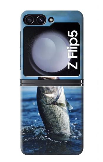 S1594 Pêche à l'achigan Etui Coque Housse pour Samsung Galaxy Z Flip 5