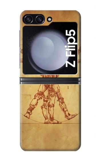 S1682 steampunk Frankenstein Etui Coque Housse pour Samsung Galaxy Z Flip 5