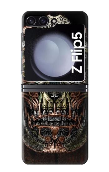 S1685 Crâne Steampunk Etui Coque Housse pour Samsung Galaxy Z Flip 5
