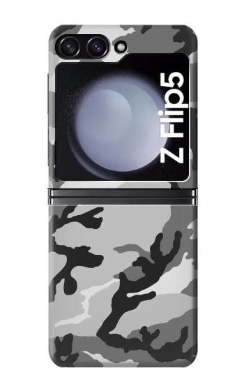 S1721 Neige Camouflage Imprimé graphique Etui Coque Housse pour Samsung Galaxy Z Flip 5