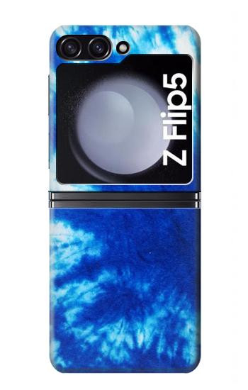 S1869 Tie Dye Bleu Etui Coque Housse pour Samsung Galaxy Z Flip 5