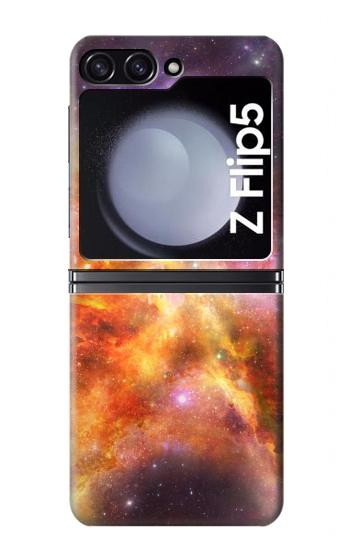 S1963 Nébuleuse Arc en ciel espace Etui Coque Housse pour Samsung Galaxy Z Flip 5