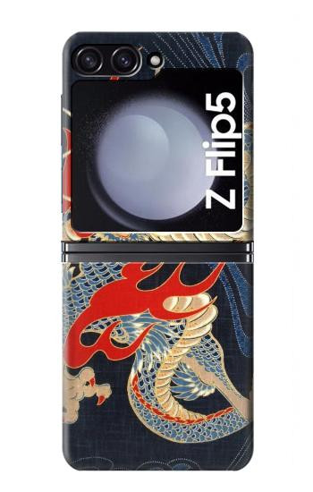 S2073 Japon dragon Art Etui Coque Housse pour Samsung Galaxy Z Flip 5