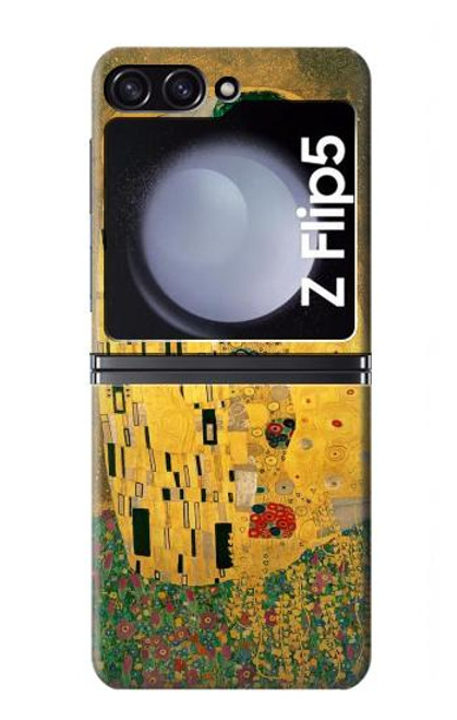 S2137 Gustav Klimt Le Baiser Etui Coque Housse pour Samsung Galaxy Z Flip 5