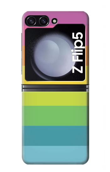 S2363 Arc en ciel Motif Etui Coque Housse pour Samsung Galaxy Z Flip 5