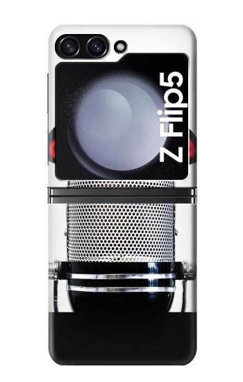 S2381 Radio Micro millésimé Sur les ondes Etui Coque Housse pour Samsung Galaxy Z Flip 5