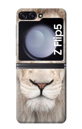 S2399 Lion Visage Etui Coque Housse pour Samsung Galaxy Z Flip 5