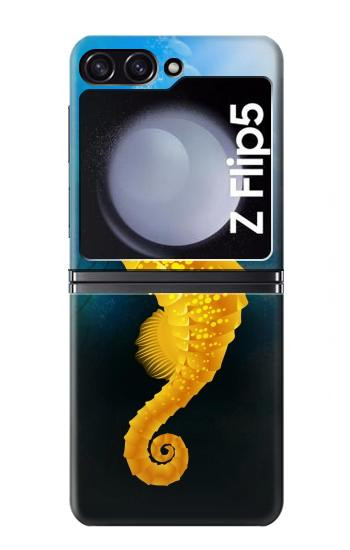 S2444 Hippocampe Monde sous-marin Etui Coque Housse pour Samsung Galaxy Z Flip 5