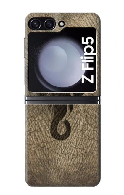 S2516 Elephant Peau Imprimé graphique Etui Coque Housse pour Samsung Galaxy Z Flip 5