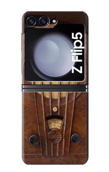 S2655 Deco Radio bakélite millésimé Etui Coque Housse pour Samsung Galaxy Z Flip 5