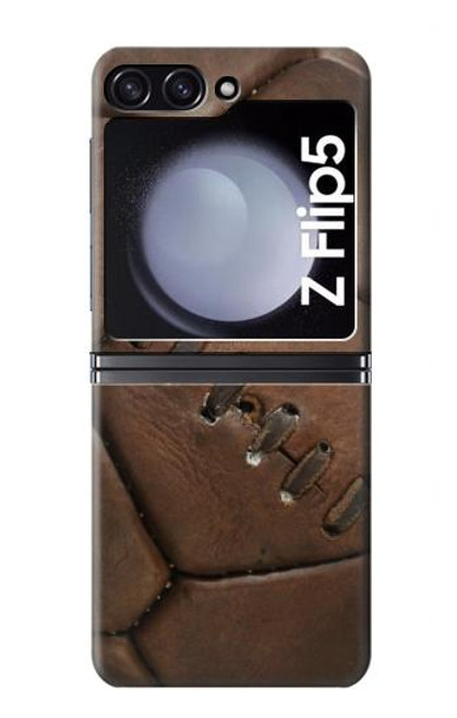 S2661 Football Football graphique en cuir Etui Coque Housse pour Samsung Galaxy Z Flip 5