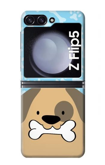S2669 Mignon os chien pattes Dessin animé Etui Coque Housse pour Samsung Galaxy Z Flip 5