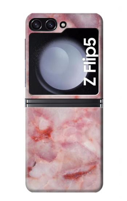 S2843 Texture en marbre rose Etui Coque Housse pour Samsung Galaxy Z Flip 5