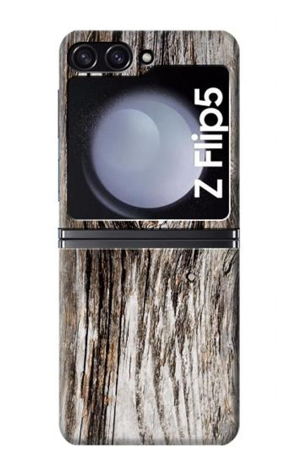 S2844 Vieux bois d'écorce graphique Etui Coque Housse pour Samsung Galaxy Z Flip 5