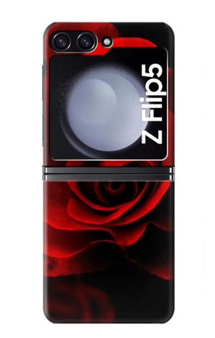 S2898 Rouge Rose Etui Coque Housse pour Samsung Galaxy Z Flip 5