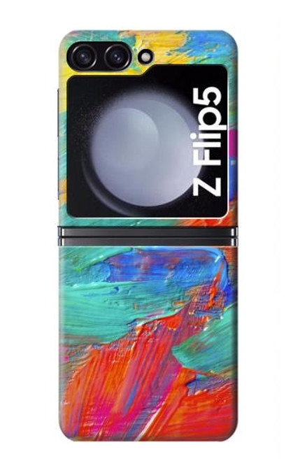 S2942 Peinture Coup de pinceau Etui Coque Housse pour Samsung Galaxy Z Flip 5