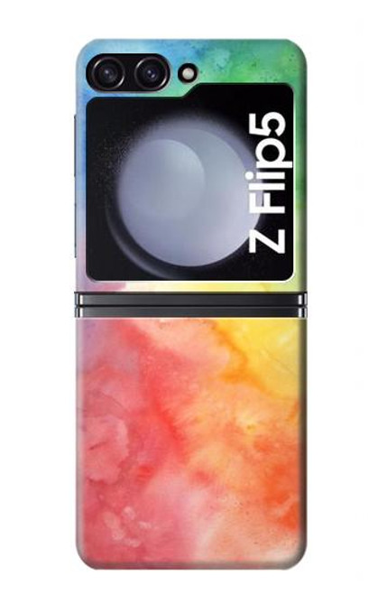 S2945 Aquarelle colorée Etui Coque Housse pour Samsung Galaxy Z Flip 5