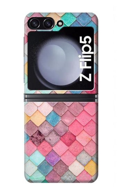 S2947 Bonbons Minimal Couleurs pastel Etui Coque Housse pour Samsung Galaxy Z Flip 5