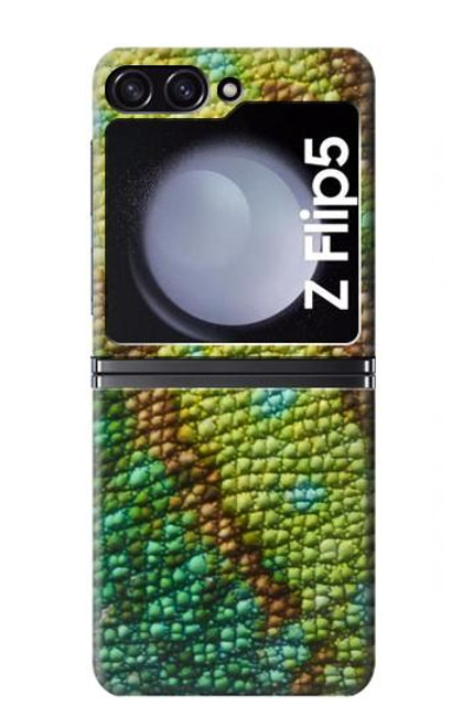 S3057 Imprimé graphique Lezard Peau Etui Coque Housse pour Samsung Galaxy Z Flip 5