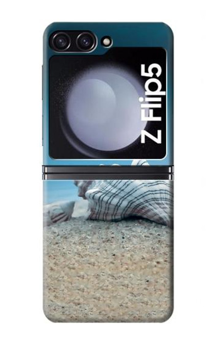 S3213 Coquilles de mer sous la mer Etui Coque Housse pour Samsung Galaxy Z Flip 5