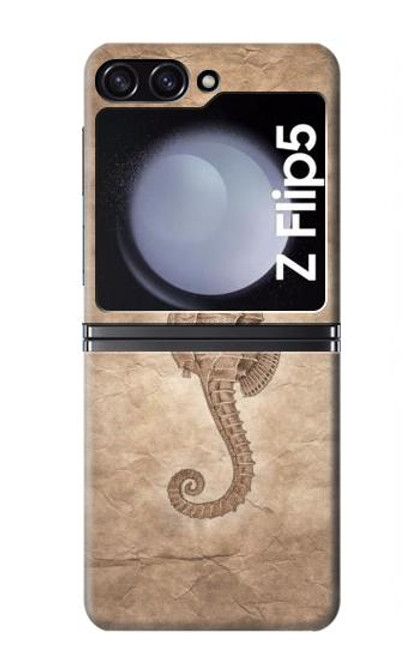 S3214 Hippocampe squelette Fossile Etui Coque Housse pour Samsung Galaxy Z Flip 5