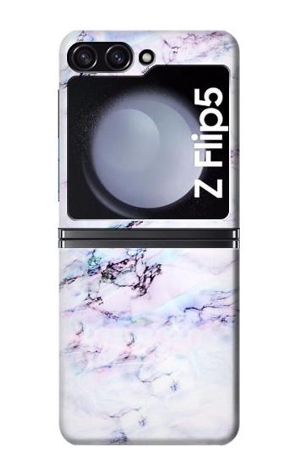 S3215 Transparente marbre rose Etui Coque Housse pour Samsung Galaxy Z Flip 5