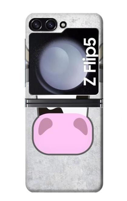 S3257 Vache Dessin animé Etui Coque Housse pour Samsung Galaxy Z Flip 5