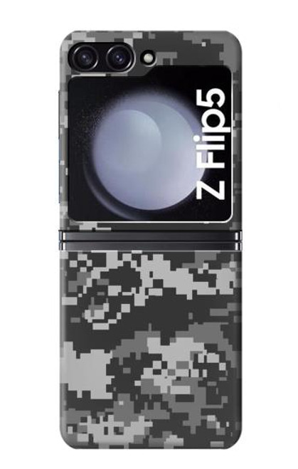 S3293 Urban Noir Camo Camouflage Etui Coque Housse pour Samsung Galaxy Z Flip 5