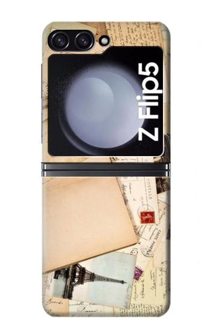 S3397 cartes postales souvenirs Etui Coque Housse pour Samsung Galaxy Z Flip 5