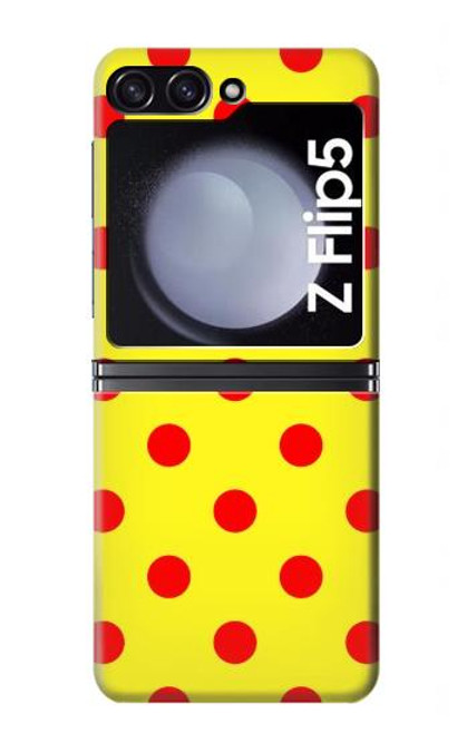S3526 Rouge tache à pois Etui Coque Housse pour Samsung Galaxy Z Flip 5