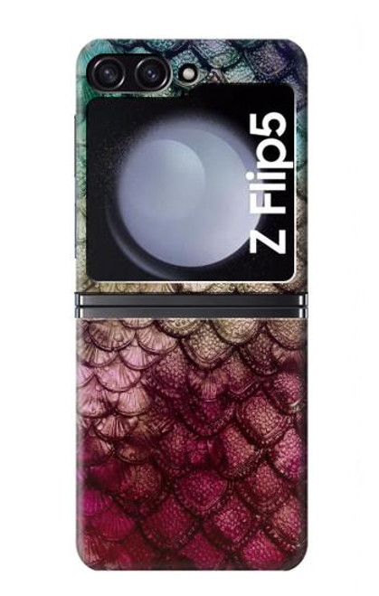 S3539 Sirène écailles de poisson Etui Coque Housse pour Samsung Galaxy Z Flip 5