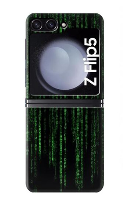 S3668 Code binaire Etui Coque Housse pour Samsung Galaxy Z Flip 5