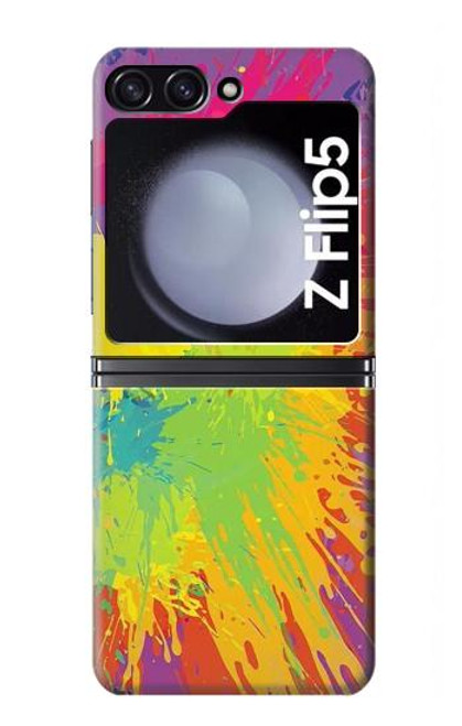 S3675 Tâche de couleur Etui Coque Housse pour Samsung Galaxy Z Flip 5