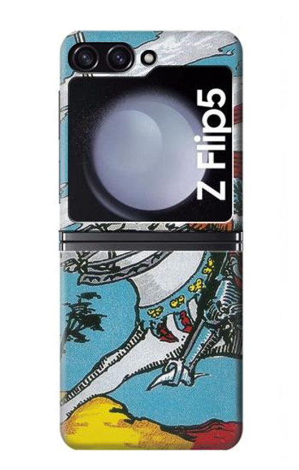 S3731 Carte de tarot chevalier des épées Etui Coque Housse pour Samsung Galaxy Z Flip 5