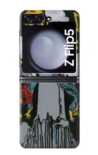 S3745 Carte de tarot la tour Etui Coque Housse pour Samsung Galaxy Z Flip 5