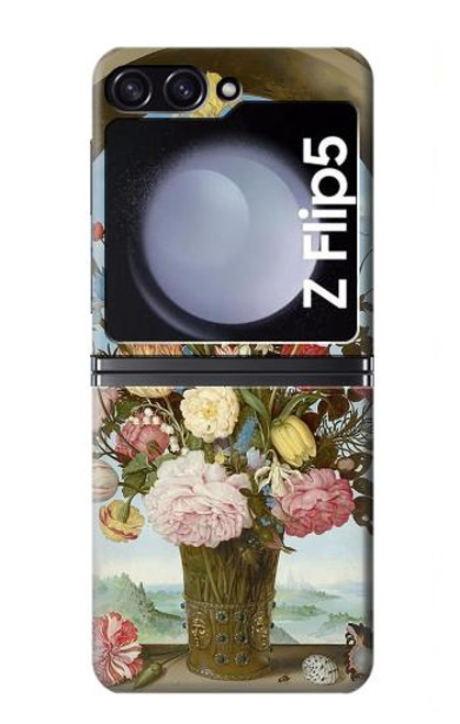 S3749 Vase de fleurs Etui Coque Housse pour Samsung Galaxy Z Flip 5