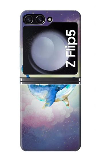 S3802 Rêve Baleine Pastel Fantaisie Etui Coque Housse pour Samsung Galaxy Z Flip 5