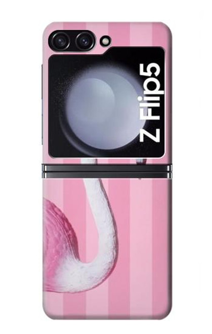 S3805 Flamant Rose Pastel Etui Coque Housse pour Samsung Galaxy Z Flip 5