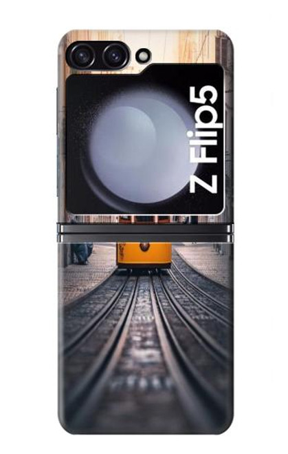 S3867 Tramways à Lisbonne Etui Coque Housse pour Samsung Galaxy Z Flip 5