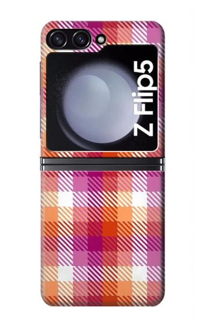 S3941 Plaid drapeau de la fierté lesbienne LGBT Etui Coque Housse pour Samsung Galaxy Z Flip 5