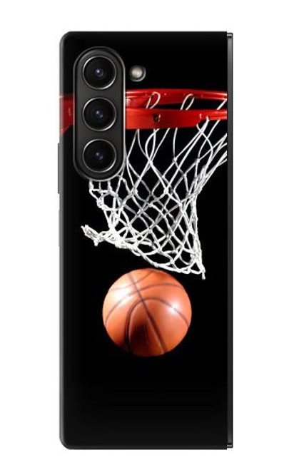 S0066 Le basket-ball Etui Coque Housse pour Samsung Galaxy Z Fold 5