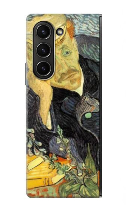 S0212 Van Gogh Portrait du Dr Gachet Etui Coque Housse pour Samsung Galaxy Z Fold 5